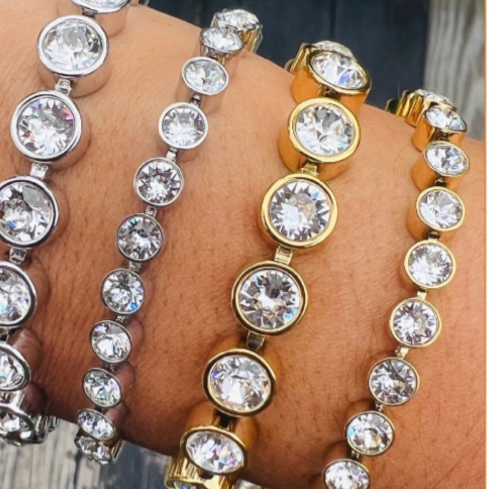 Touchstone Crystal mini ice bracelet aurore boreale BNIB so pretty - Picture 4 of 8